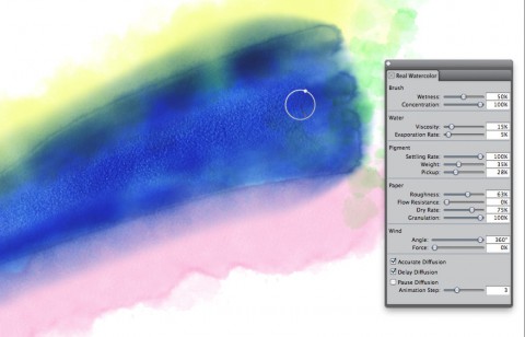 Corel Painter 12 - Aquarellsimulation